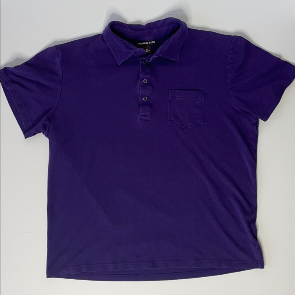 MICHAEL KORS LAVENDER PURPLE POLO SHIRT XL